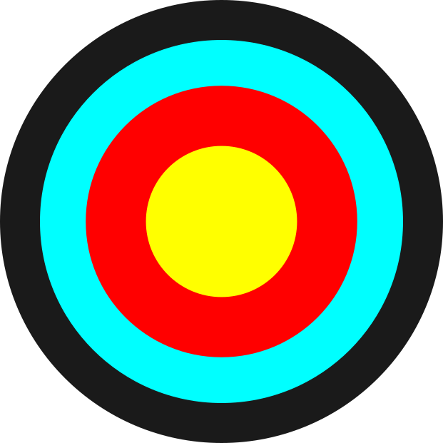 Bullseye with concentric rings