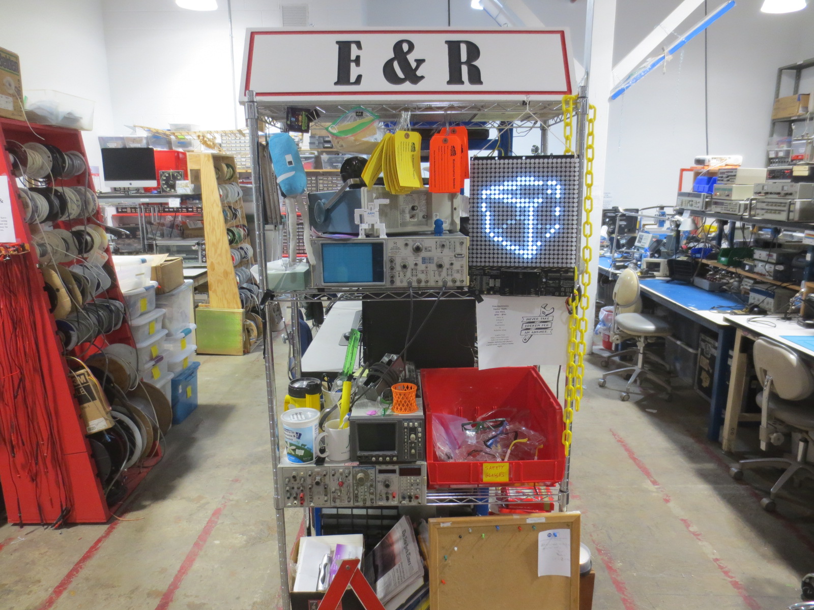 E&R Front Wire Shelving, Demos, and Donations