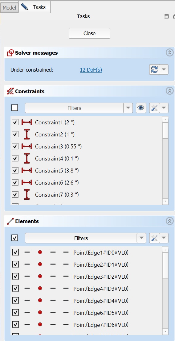 constraint list