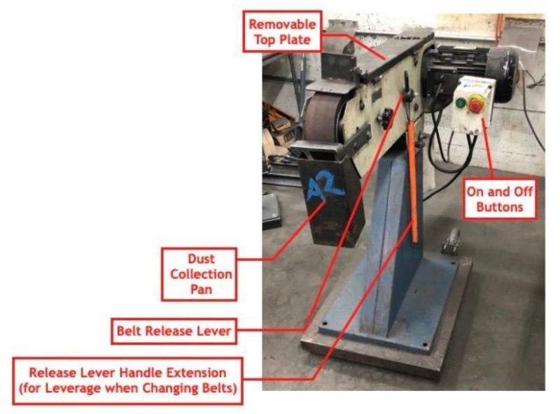 File:Metal shop belt sander.jpg