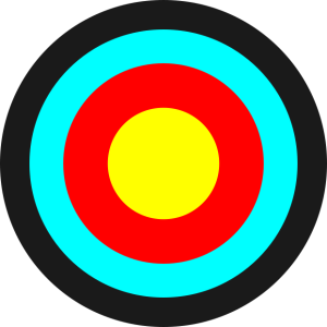 Bullseye with concentric rings