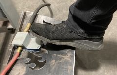 foot on blast