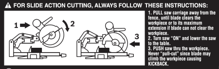 Miter saw slide action