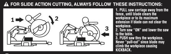Miter saw slide action