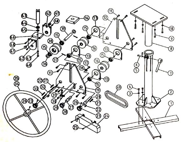 roller bender exploded