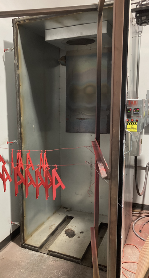 Powder coating box oven