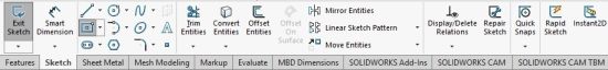 sketch toolbar