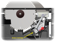 Saw stop cartridge